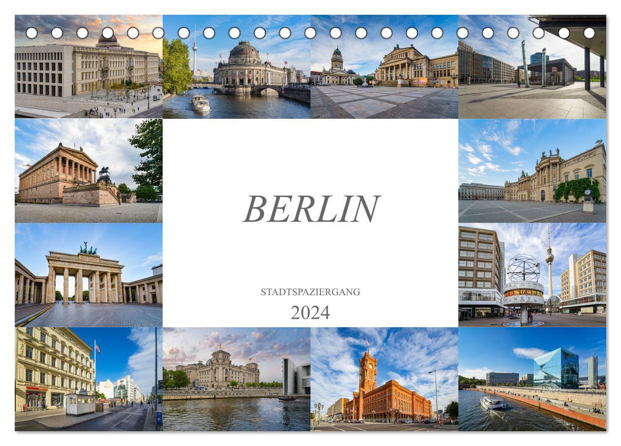 Cover: 9783675545014 | Berlin Stadtspaziergang (Tischkalender 2024 DIN A5 quer), CALVENDO...