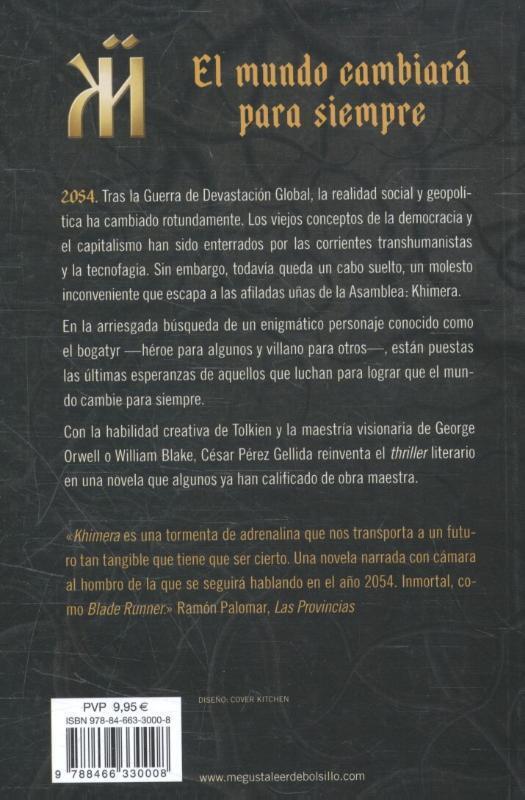 Rückseite: 9788466330008 | Khimera | César Pérez Gellida | Taschenbuch | 542 S. | Spanisch | 2016