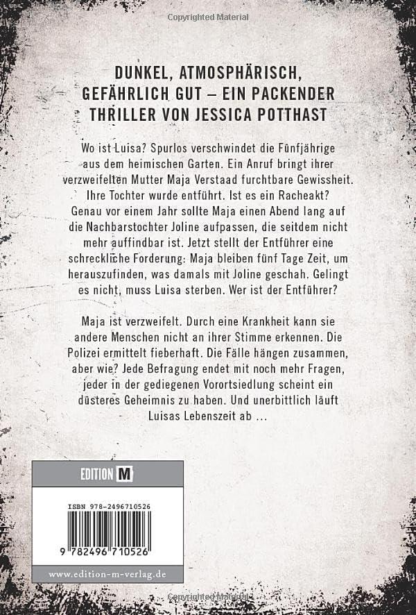 Rückseite: 9782496710526 | Erloschene Stimmen | Jessica Potthast | Taschenbuch | 284 S. | Deutsch