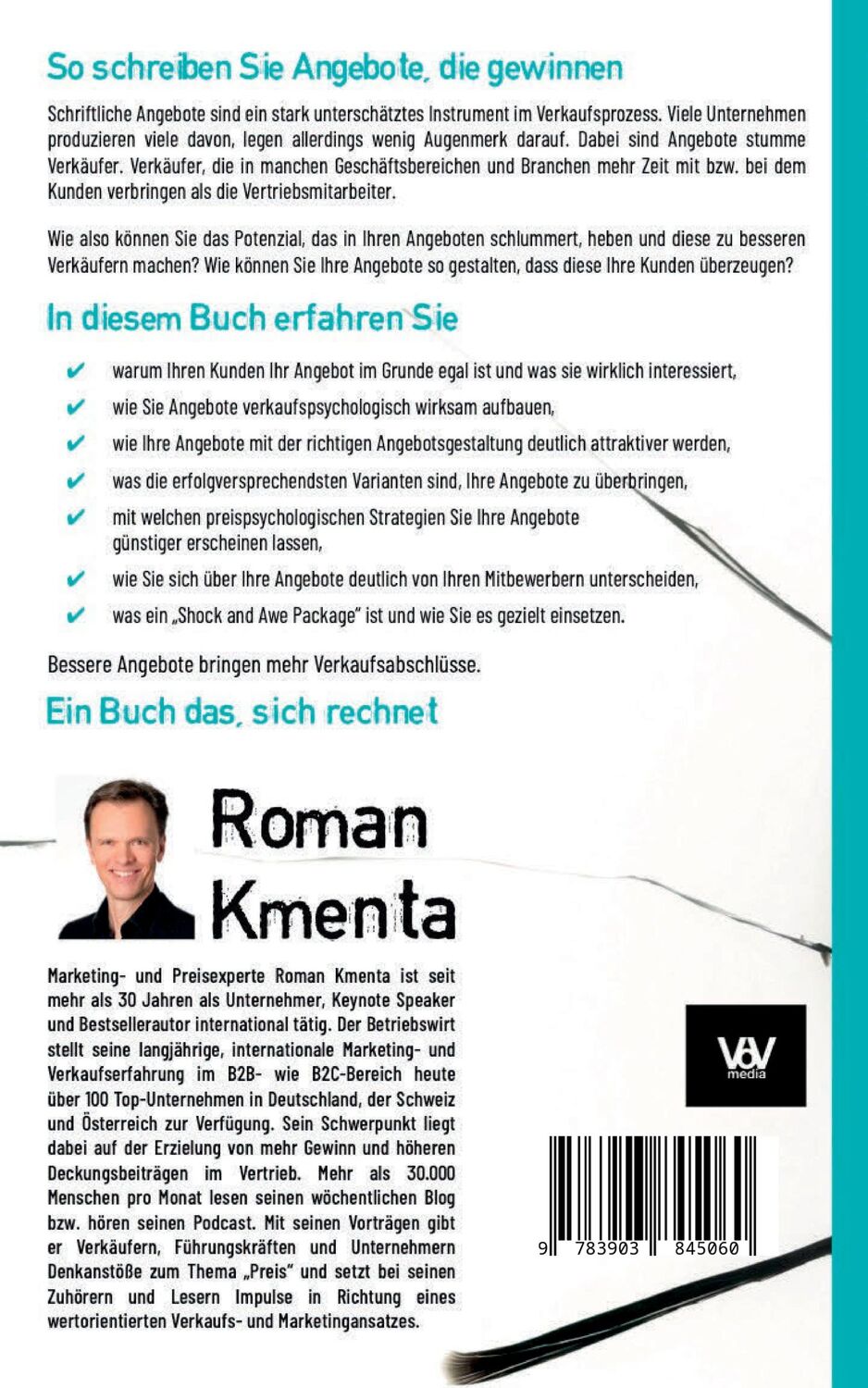 Rückseite: 9783903845060 | Angebote schreiben, die verkaufen | Roman Kmenta | Taschenbuch | 2023