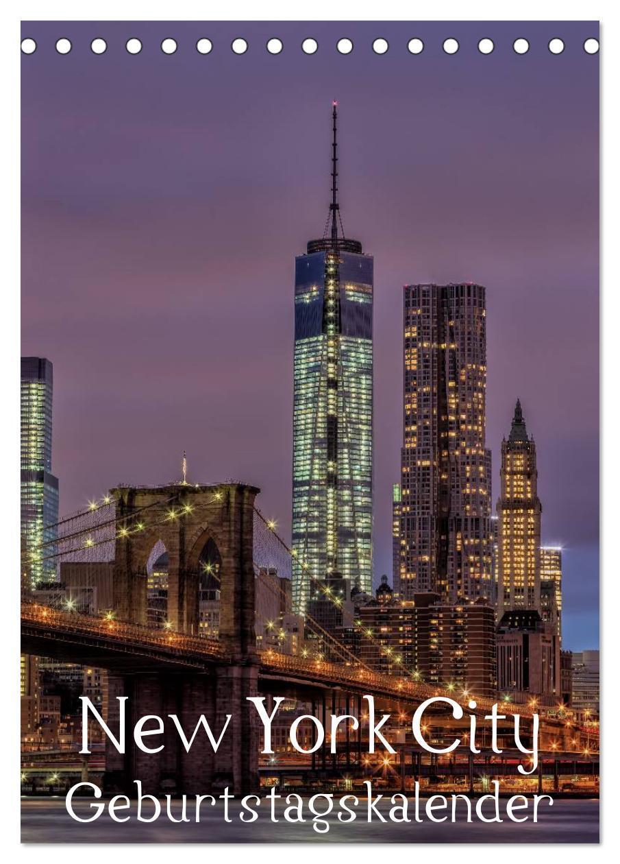 Cover: 9783383289538 | New York City Geburtstagskalender (Tischkalender 2024 DIN A5 hoch),...