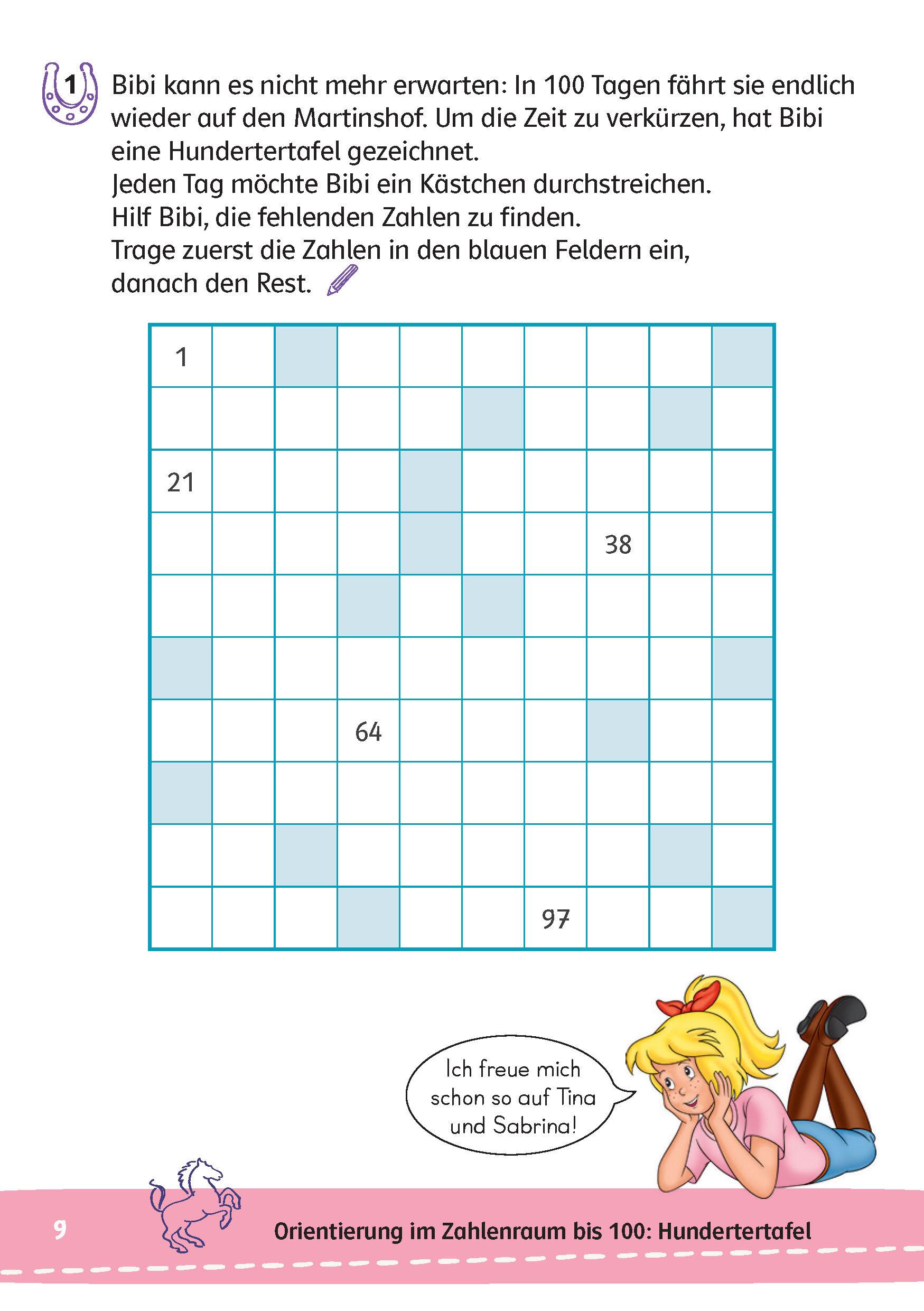 Bild: 9783129498064 | Bibi &amp; Tina: Mein Lernrätsel-Block Mathematik für die 2. Klasse | Buch