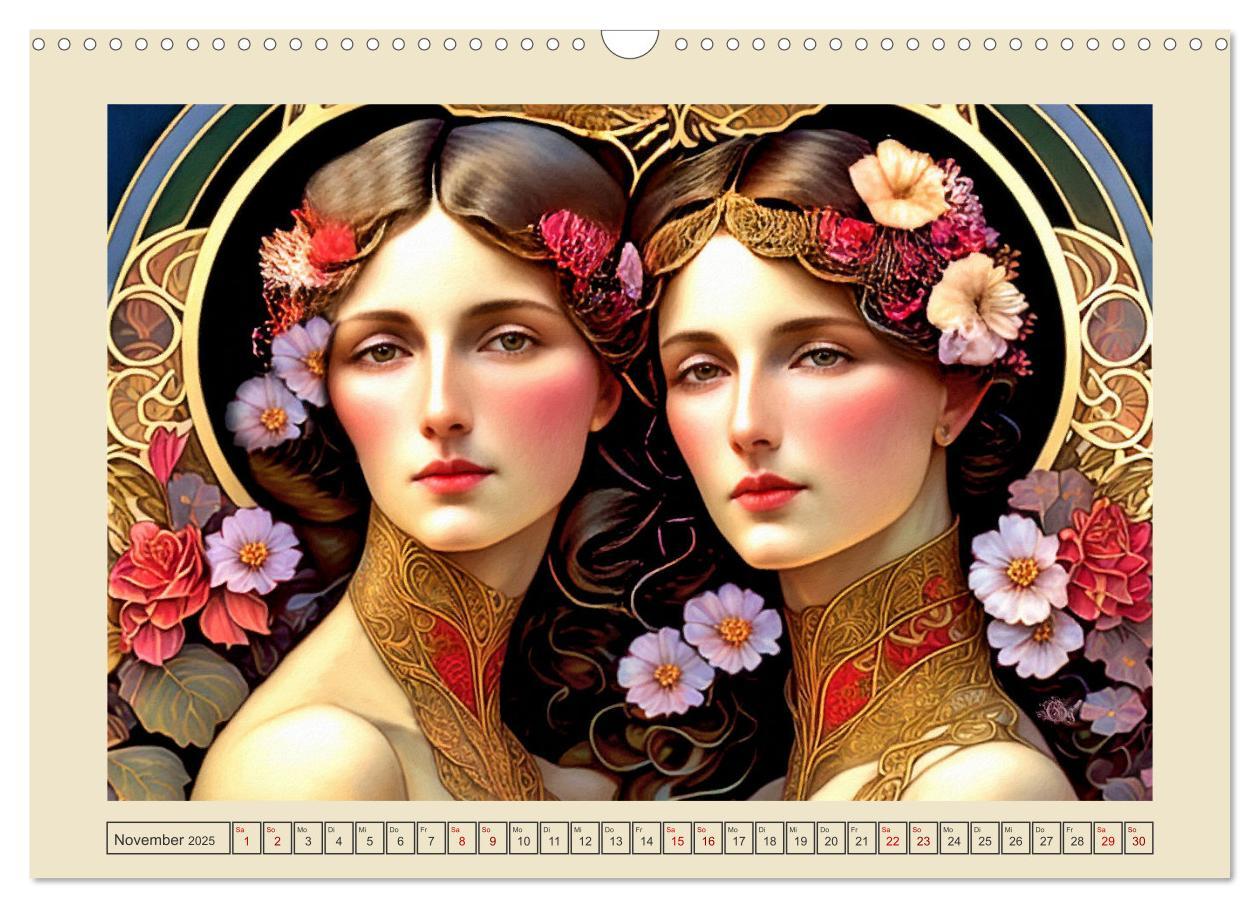 Bild: 9783383898976 | Art Deco Freundinnen (Wandkalender 2025 DIN A3 quer), CALVENDO...