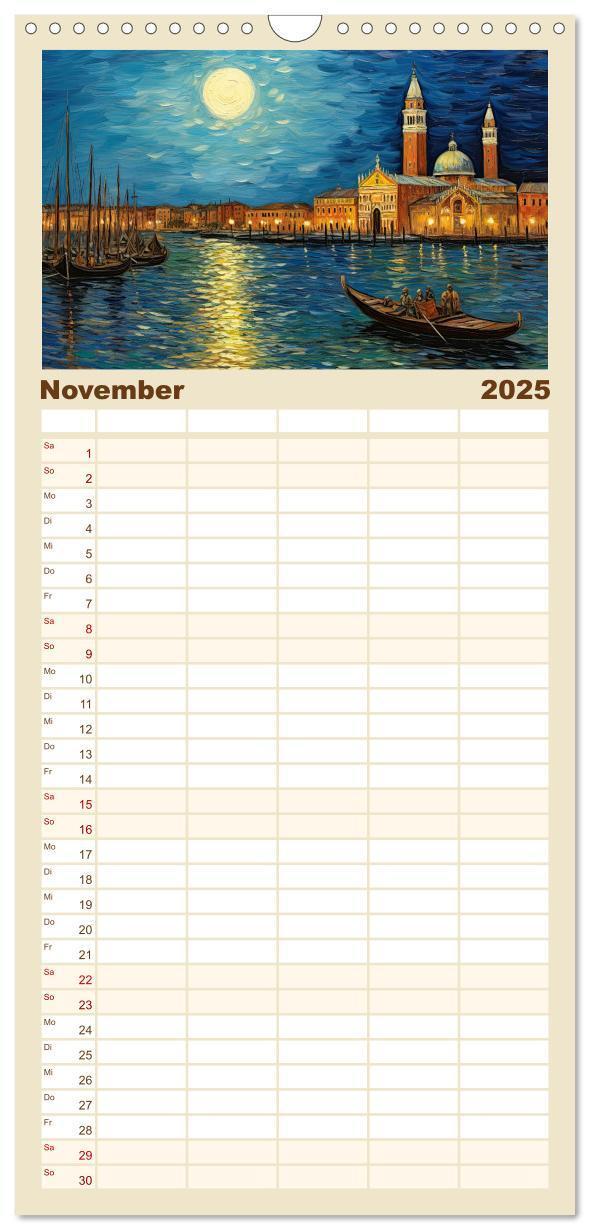 Bild: 9783457091739 | Familienplaner 2025 - Malertausch mit 5 Spalten (Wandkalender, 21 x...