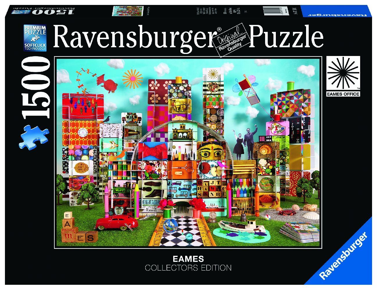 Cover: 4005556171910 | Ravensburger Puzzle 17191 - Eames House of Cards Fantasy - 1500...