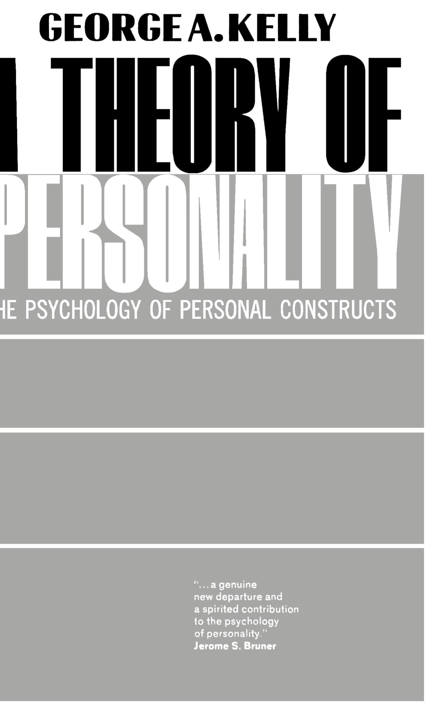 Cover: 9780393001525 | A Theory of Personality | The Psychology of Personal Constructs | Buch