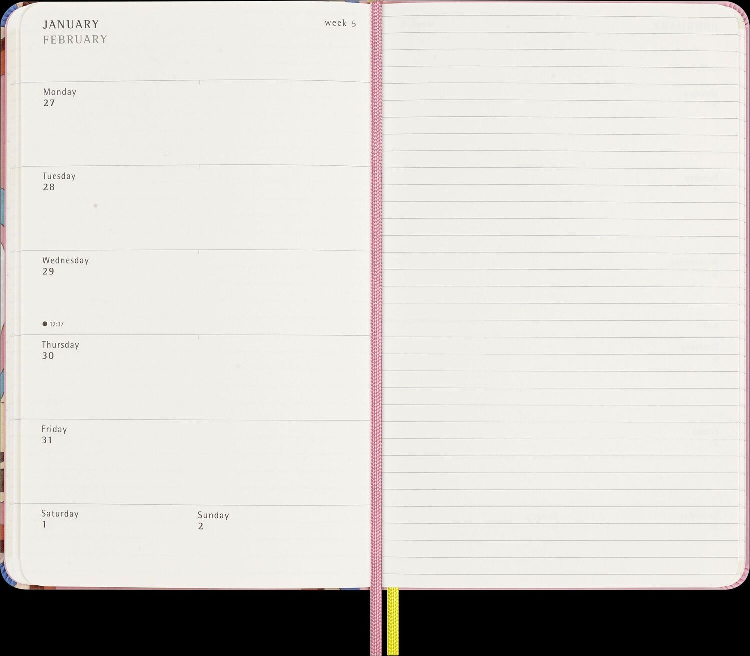 Bild: 8056999270001 | Moleskine Sakura 18 Monate Wochen Notizkalender 2024/2025, L/A5,...