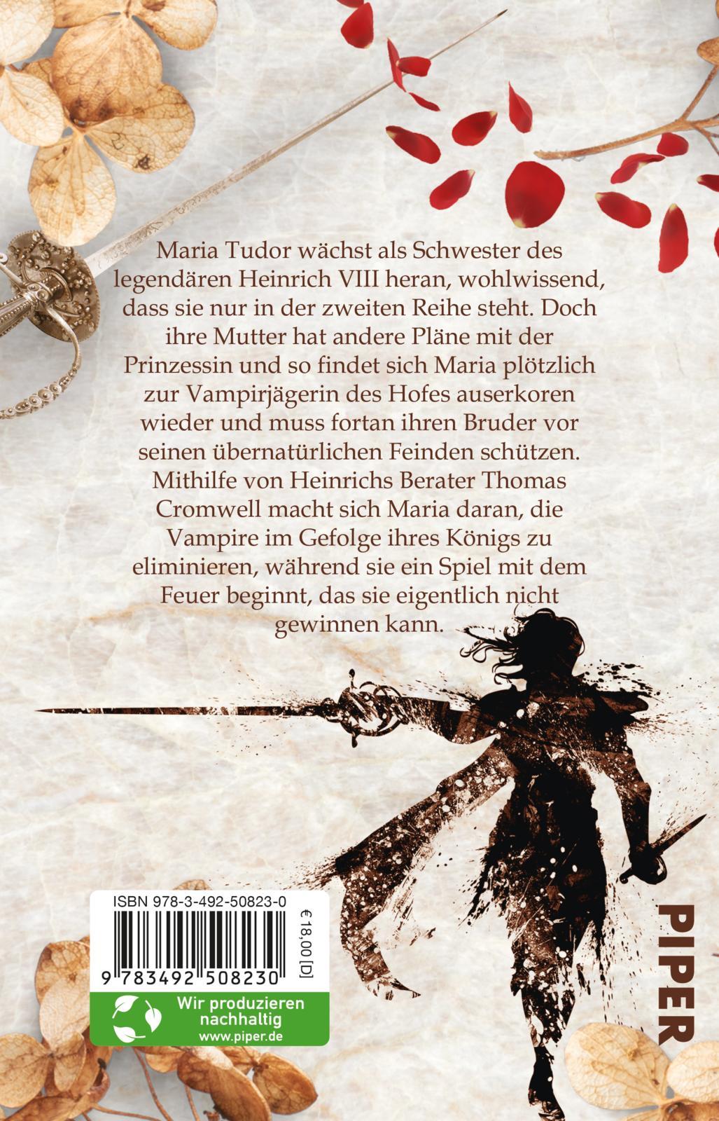 Rückseite: 9783492508230 | Tudor Blood - Queen of Thorns | Roman Vampire am Hof Heinrichs VIII