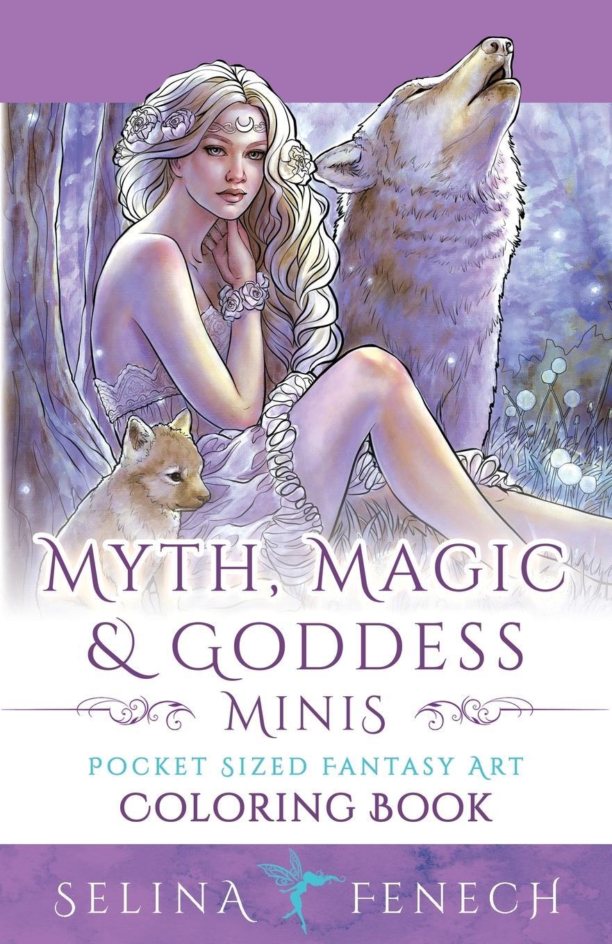 Cover: 9781922390813 | Myth, Magic, and Goddess Minis - Pocket Sized Fantasy Art Coloring...