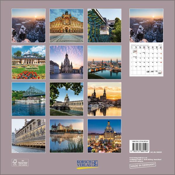 Bild: 9783731880196 | Dresden 2025 | Verlag Korsch | Kalender | 13 S. | Deutsch | 2025