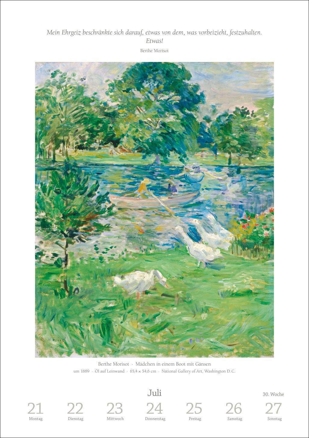 Bild: 9783840034145 | Kunst Wochen-Kulturkalender 2025 - 53 Meisterwerke der Malerei | 54 S.