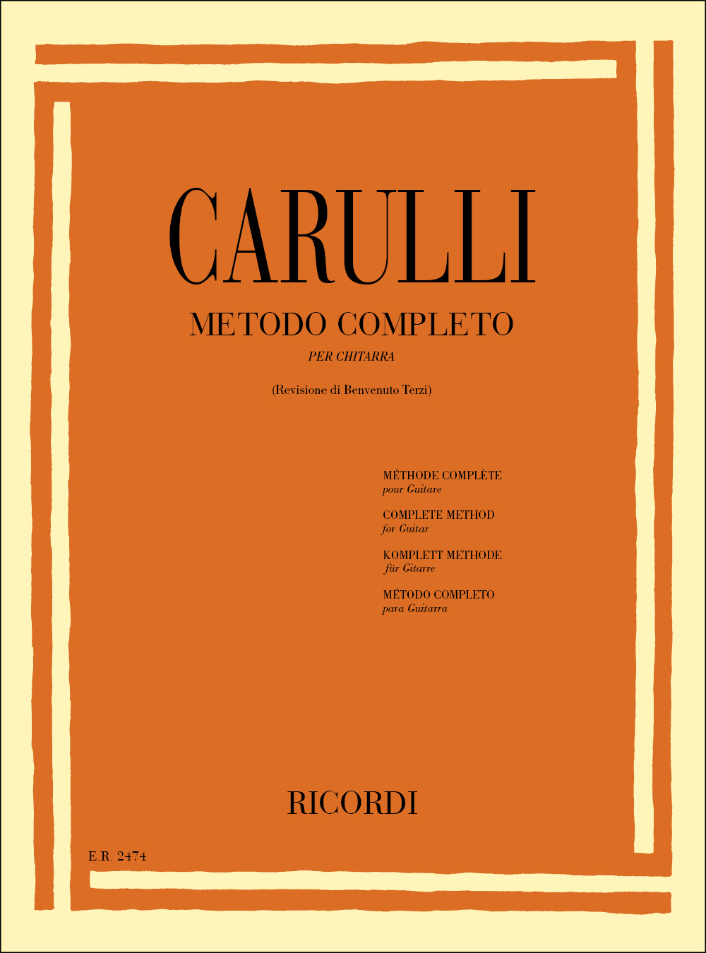 Cover: 9790041824741 | Metodo Completo | per chitarra | Ferdinando Carulli | Buch | 1983