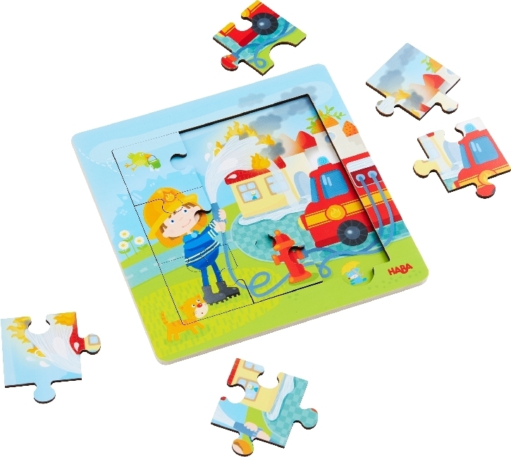 Bild: 4010168235141 | Holzrahmen-Puzzle Feuerwehr (Kinderpuzzle) | Spiel | 1303770001 | 2018