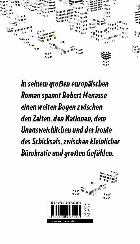 Rückseite: 9783518427583 | Die Hauptstadt | Robert Menasse | Buch | 459 S. | Deutsch | 2017