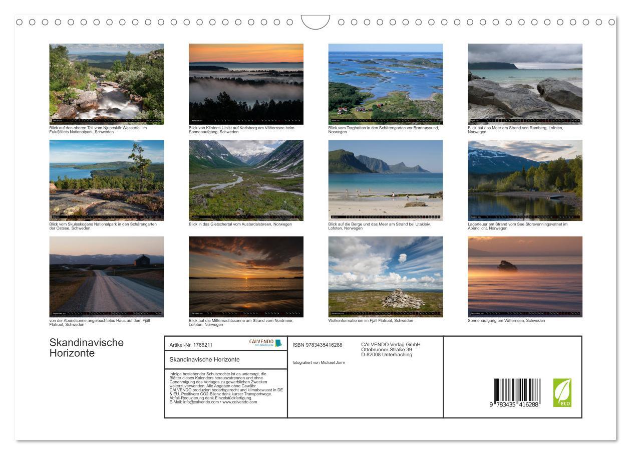 Bild: 9783435416288 | Skandinavische Horizonte (Wandkalender 2025 DIN A3 quer), CALVENDO...