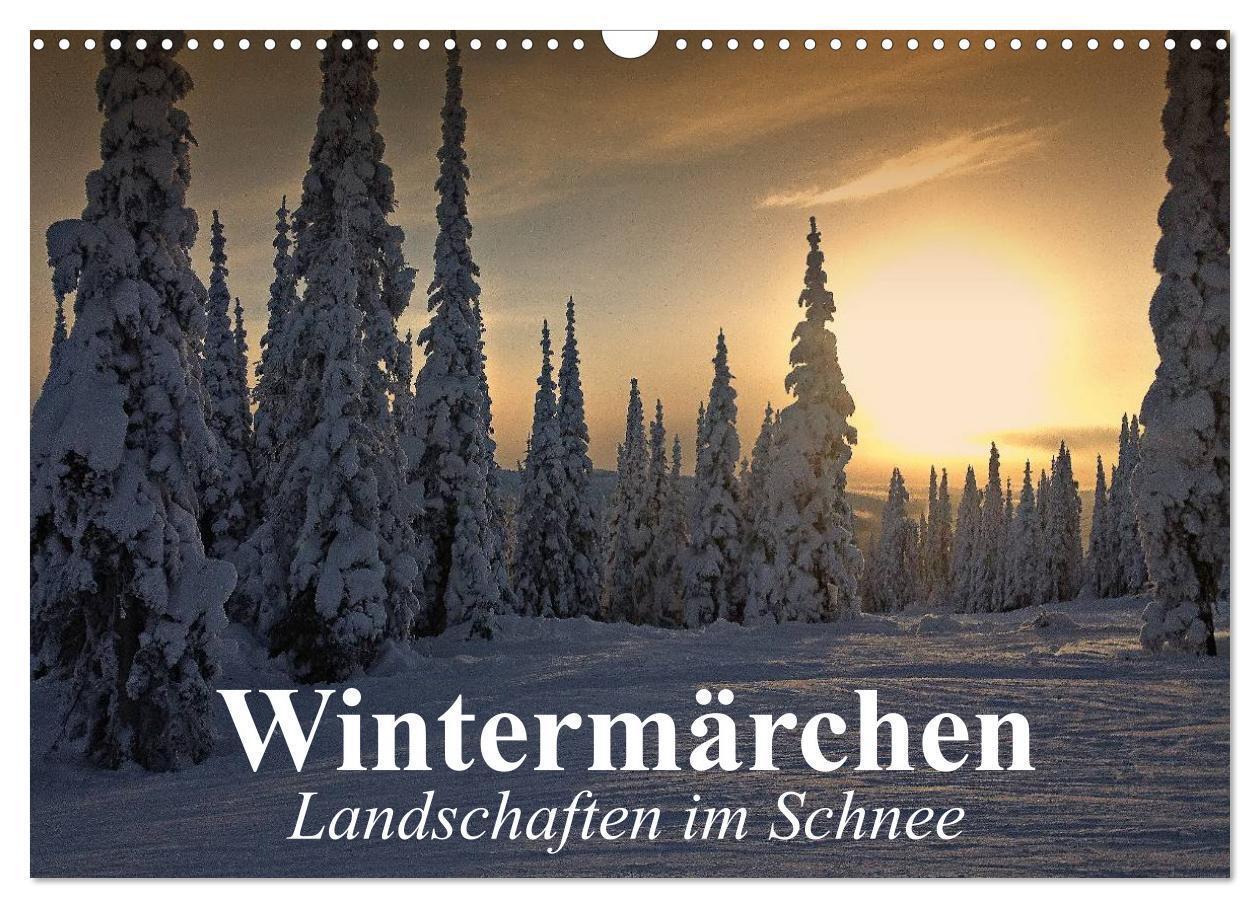 Cover: 9783383413353 | Wintermärchen Landschaften im Schnee (Wandkalender 2024 DIN A3...