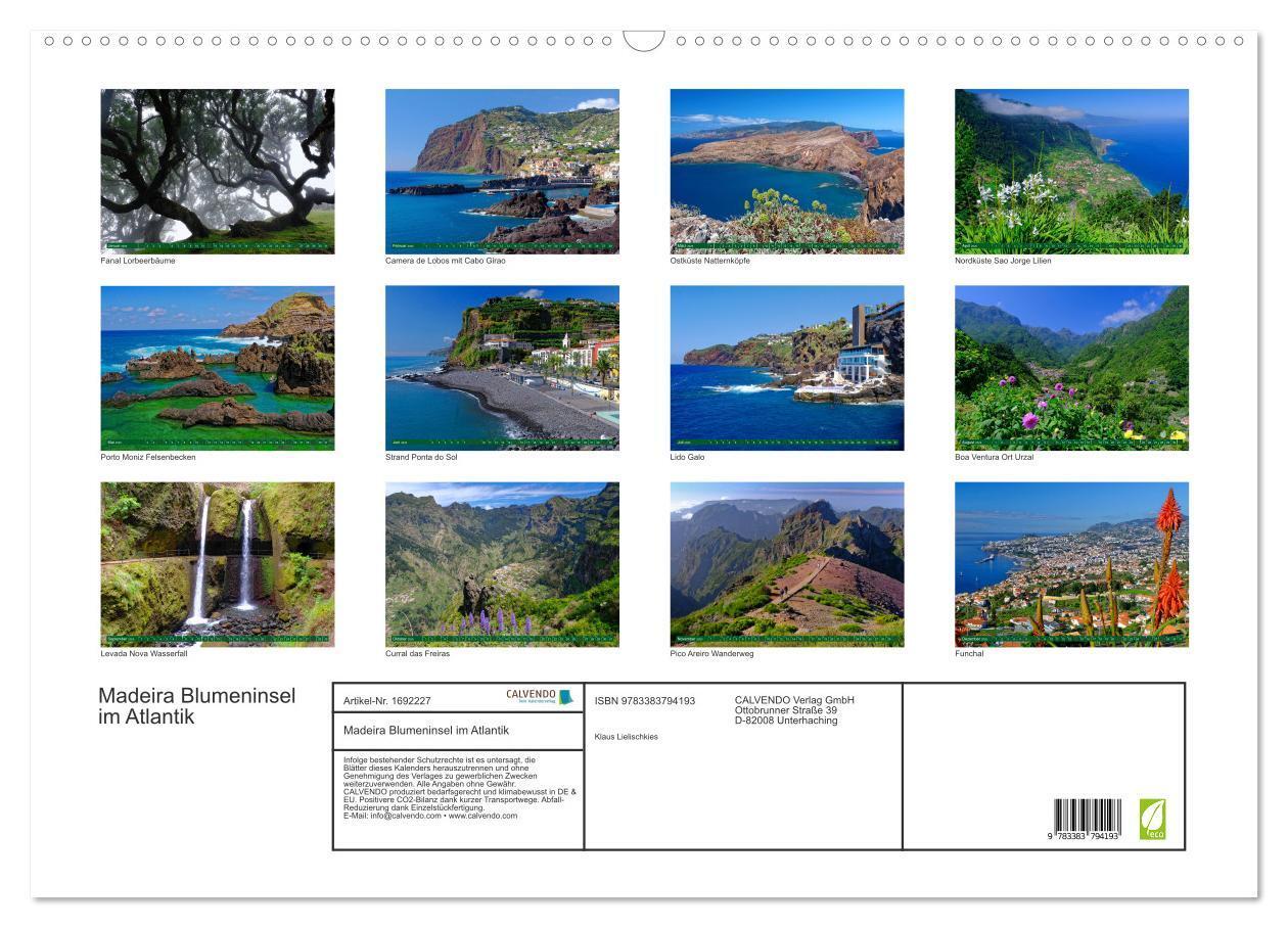 Bild: 9783383794193 | Madeira Blumeninsel im Atlantik (Wandkalender 2025 DIN A2 quer),...