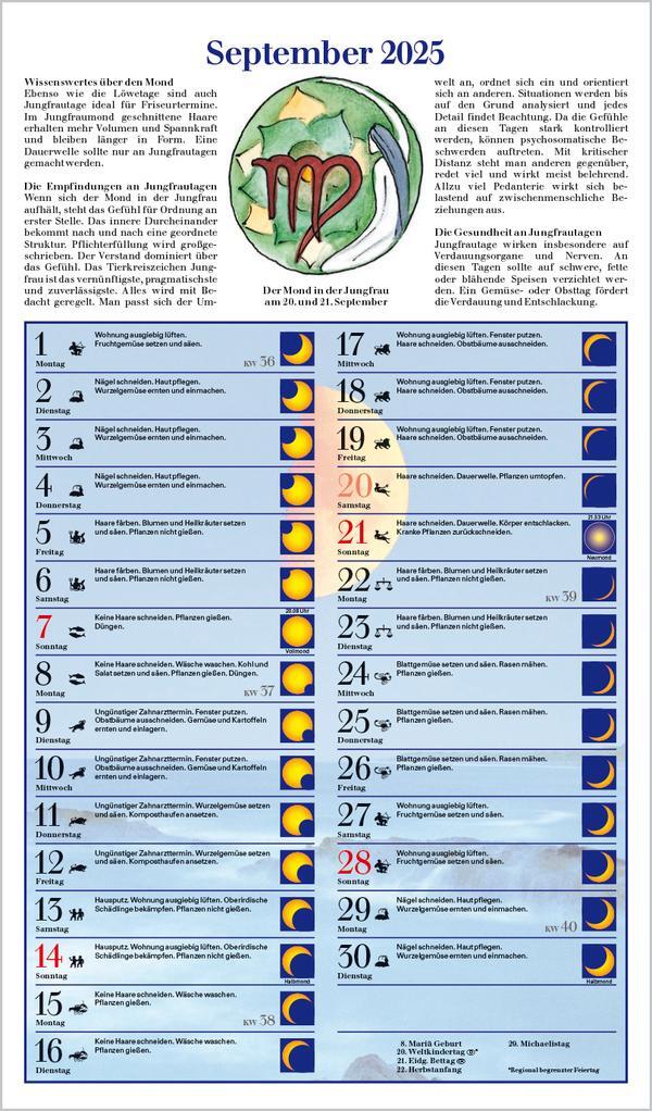 Bild: 9783731876243 | Mit dem Mond im Rhythmus 2025 | Verlag Korsch | Kalender | 13 S.