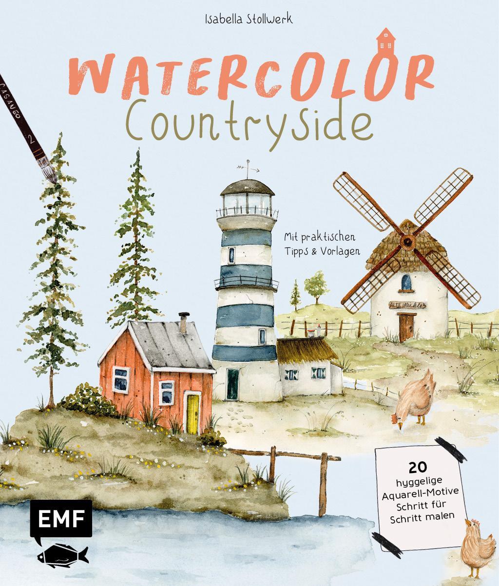Cover: 9783745921915 | Watercolor - Countryside | Isabella Stollwerk | Buch | 128 S. | 2024