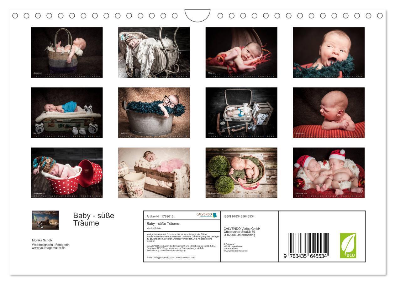 Bild: 9783435645534 | Baby - süße Träume (Wandkalender 2025 DIN A4 quer), CALVENDO...