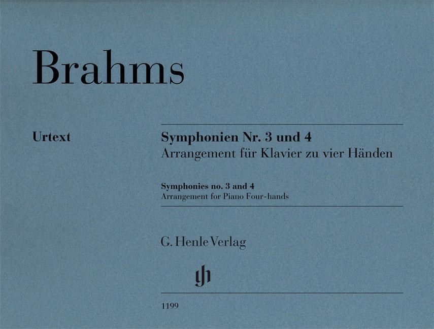 Cover: 9790201811994 | Symphonies No. 3 And 4 - Arrangement | Johannes Brahms | Buch | 2015