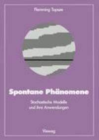 Cover: 9783528089092 | Spontane Phänomene | Stochastische Modelle und ihre Anwendungen | Buch