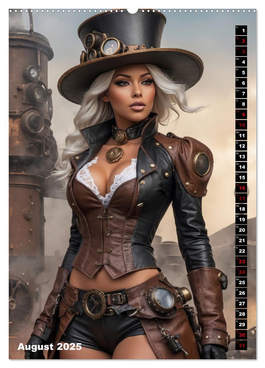 Bild: 9783435845132 | Steampunk Divas (Wandkalender 2025 DIN A2 hoch), CALVENDO...