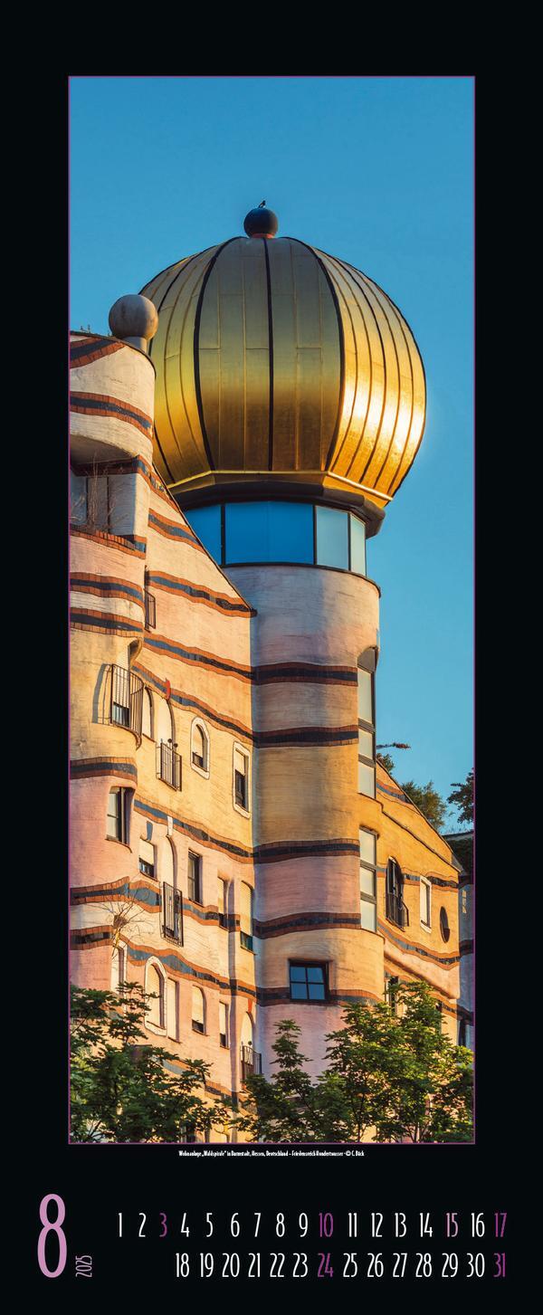 Bild: 9783731875833 | Hundertwasser Architektur 2025 | Verlag Korsch | Kalender | 14 S.