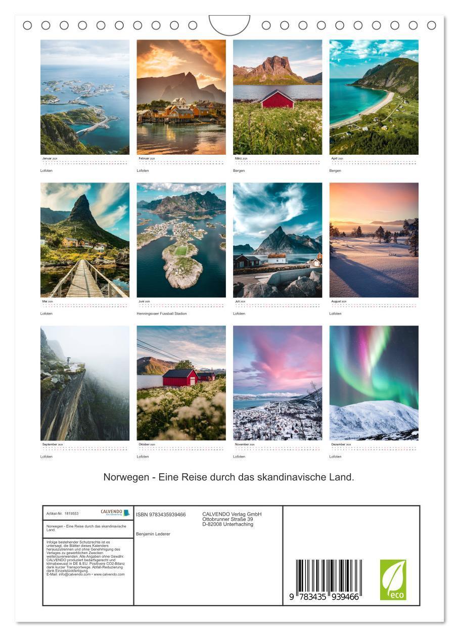 Bild: 9783435939466 | Norwegen - Eine Reise durch das skandinavische Land. (Wandkalender...