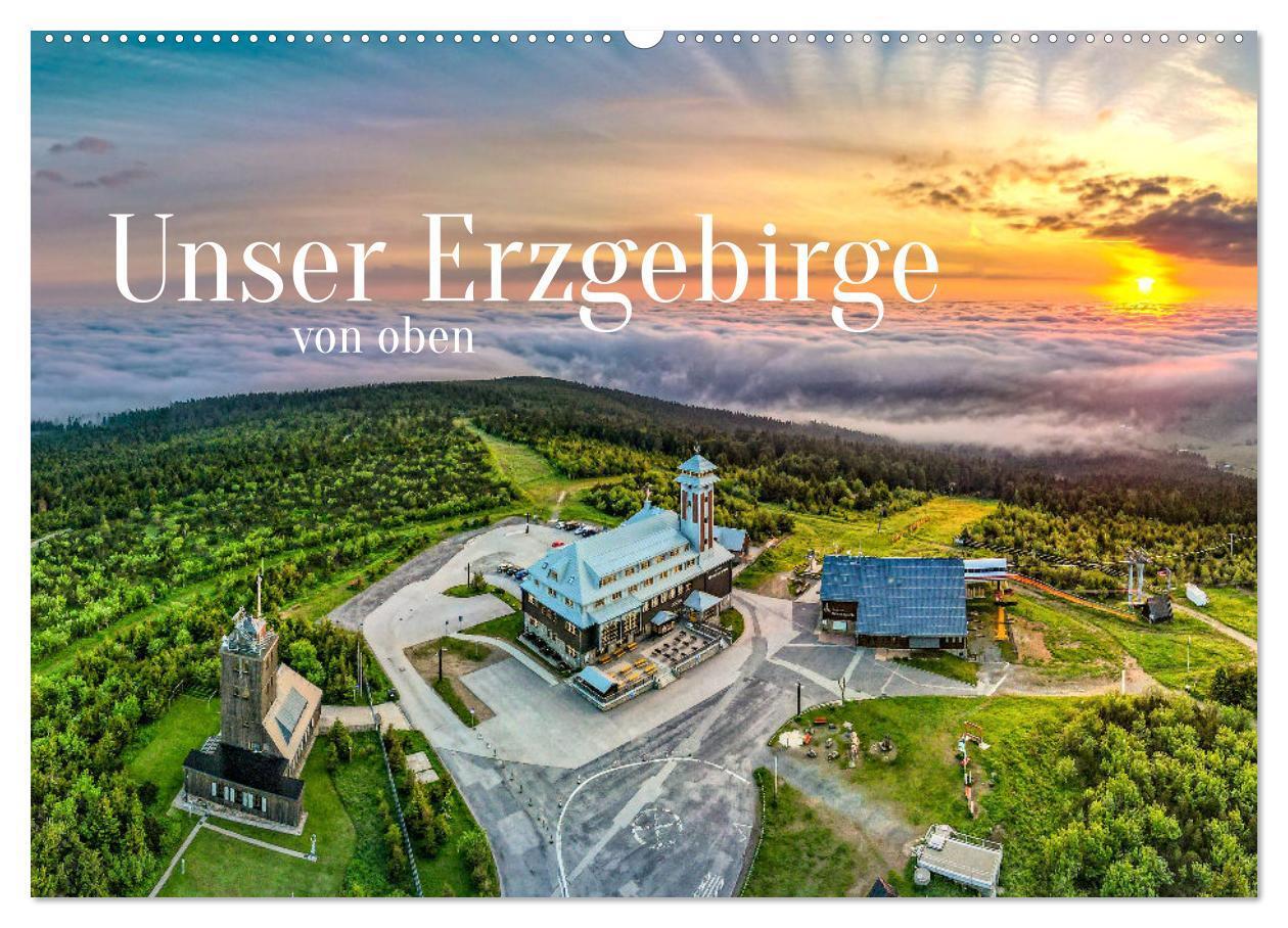 Cover: 9783675719620 | Unser Erzgebirge von oben (Wandkalender 2024 DIN A2 quer), CALVENDO...
