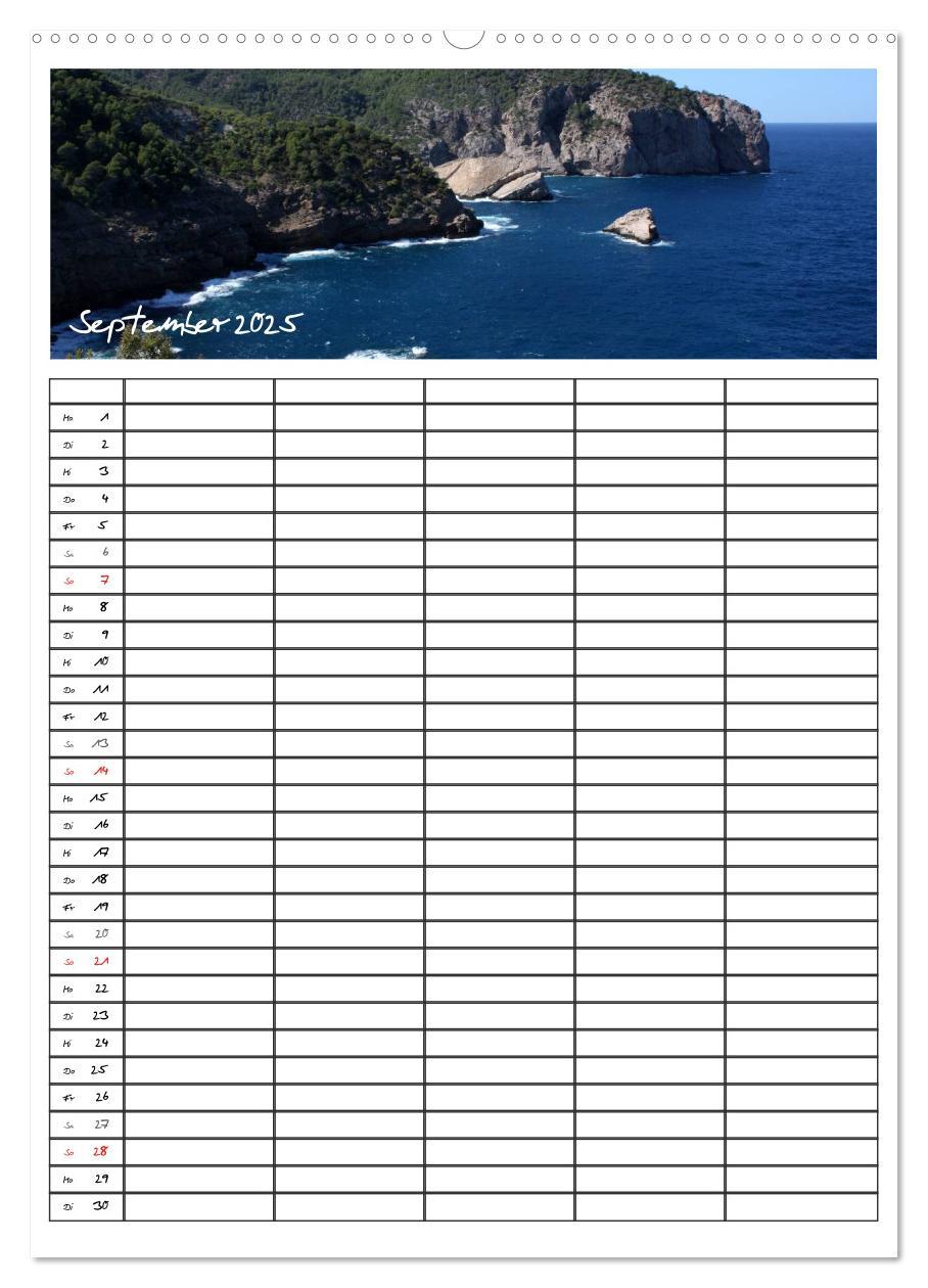 Bild: 9783457078952 | Ibiza / Familienplaner (Wandkalender 2025 DIN A2 hoch), CALVENDO...