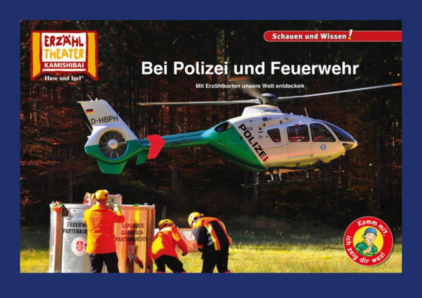 Cover: 4260505830618 | Kamishibai: Bei Polizei und Feuerwehr | Box | 10 S. | Deutsch | 2018