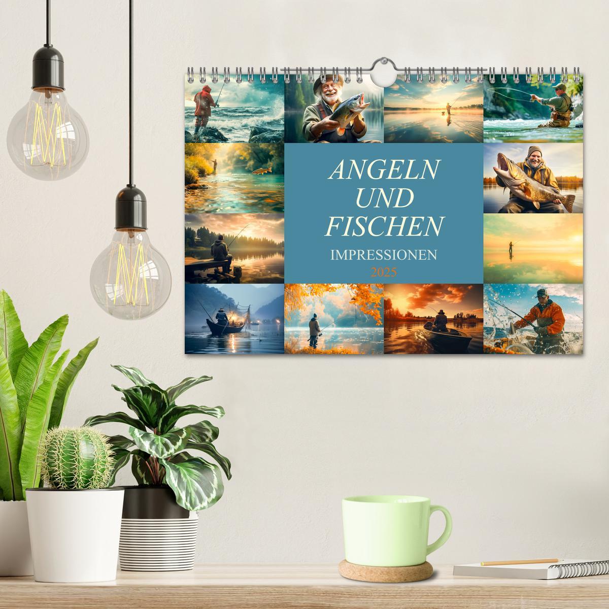 Bild: 9783383783562 | Angeln und Fischen Impressionen (Wandkalender 2025 DIN A4 quer),...