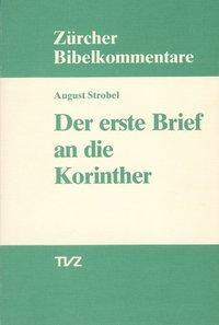 Cover: 9783290100278 | Der erste Brief an die Korinther | August Strobel | Taschenbuch | 1989