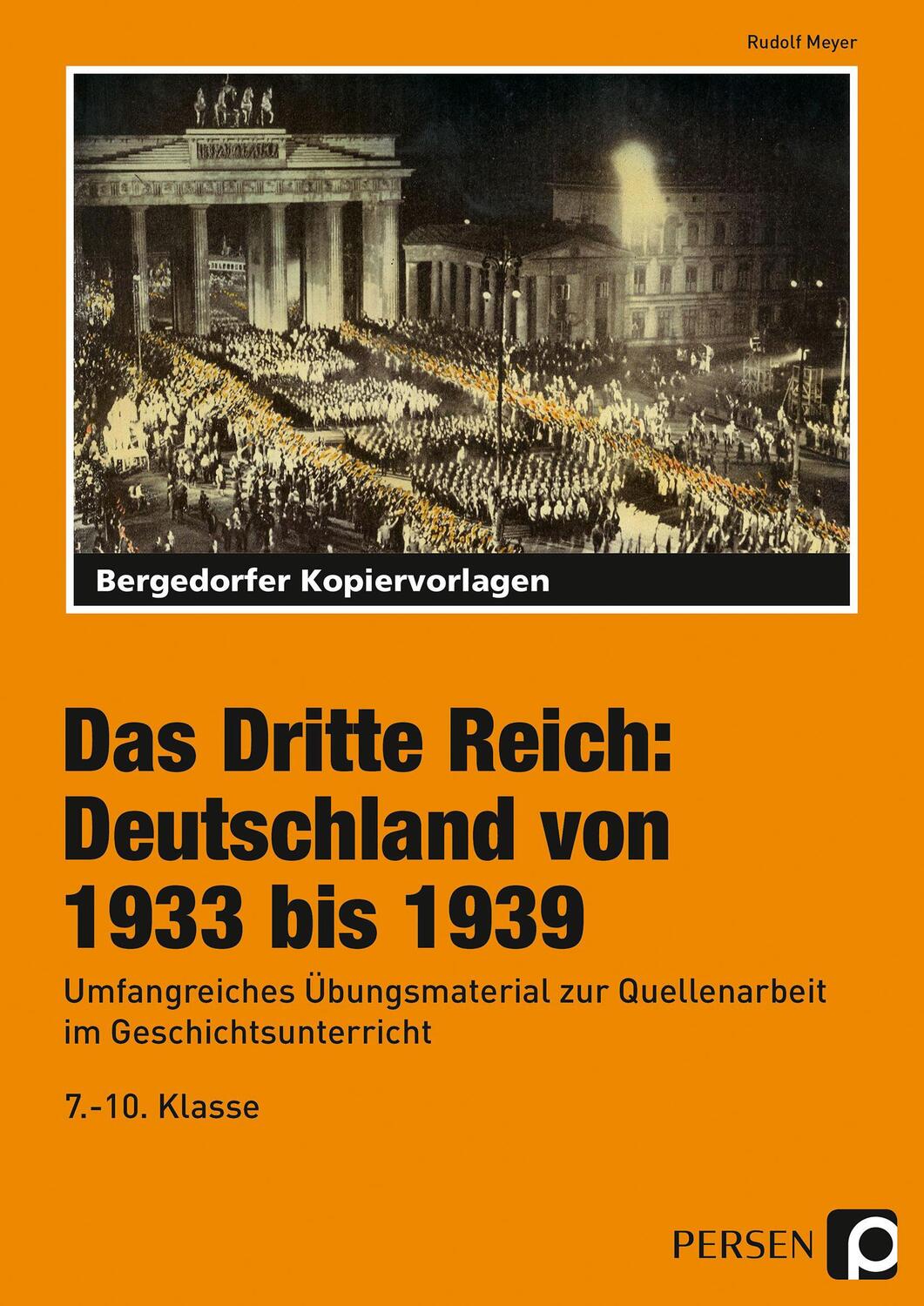 Cover: 9783403200499 | Das Dritte Reich: Deutschland von 1933 bis 1939 | Rudolf Meyer | Buch