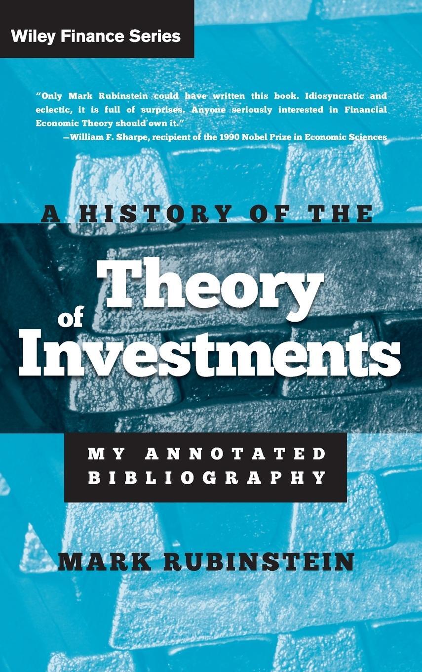 Cover: 9780471770565 | A History of the Theory of Investments | Mark Rubinstein | Buch | 2006