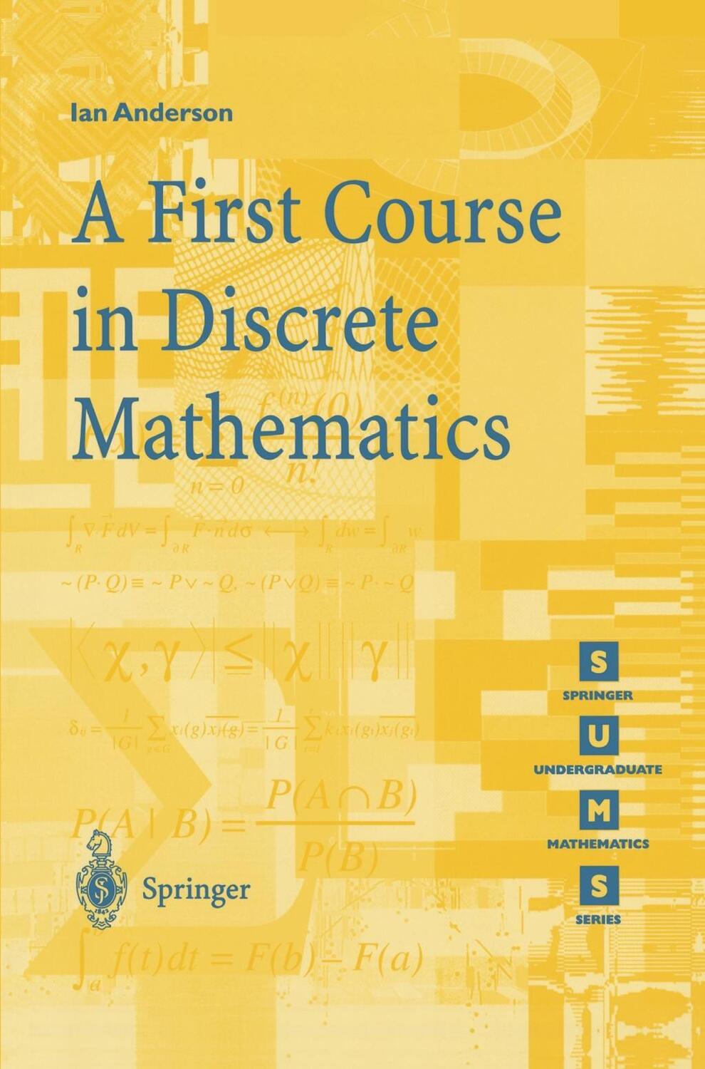 Cover: 9781852332365 | A First Course in Discrete Mathematics | Ian Anderson | Taschenbuch