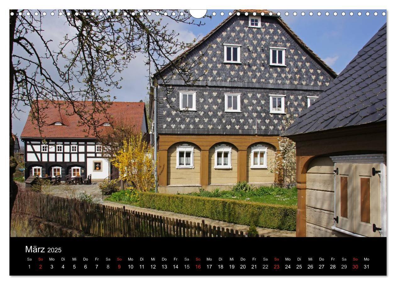 Bild: 9783435670864 | Oberlausitz - Land der Umgebindehäuser (Wandkalender 2025 DIN A3...