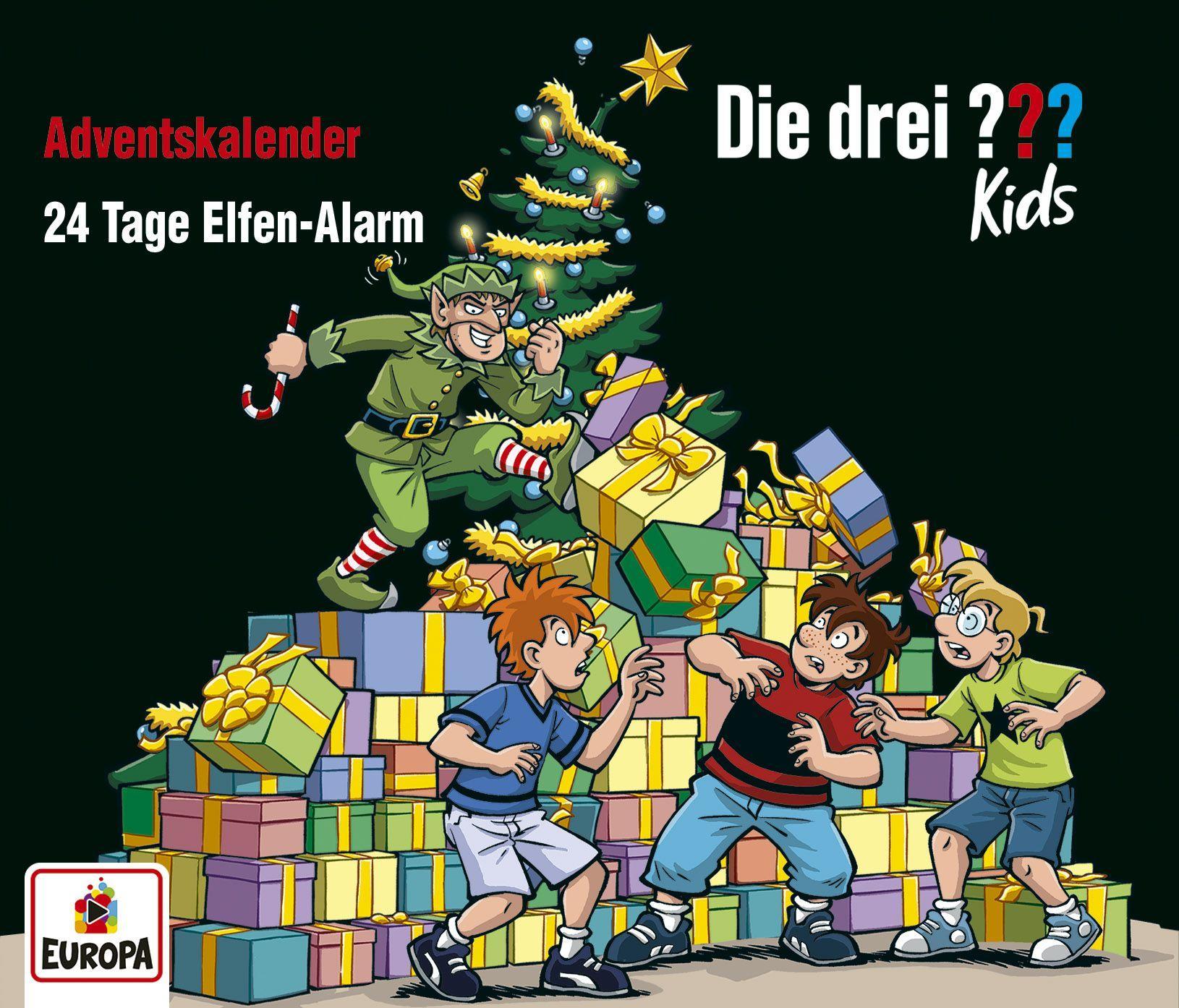 Cover: 9783803233370 | Die drei ??? Kids - Adventskalender 24 Tage Elfen Alarm | Pfeiffer