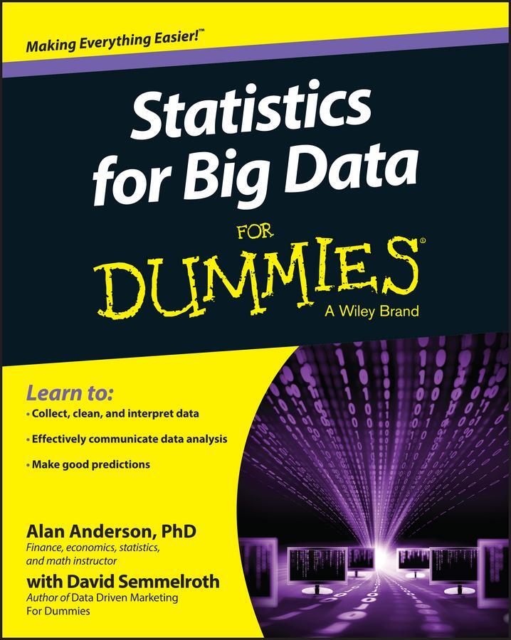 Cover: 9781118940013 | Statistics for Big Data for Dummies | Alan Anderson | Taschenbuch