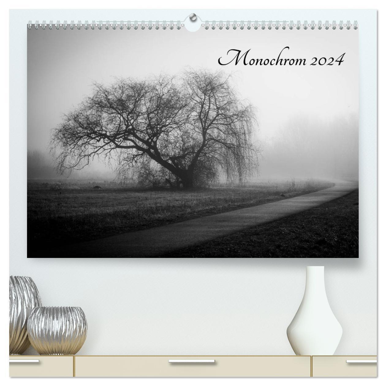 Cover: 9783383350351 | Monochrom 2024 (hochwertiger Premium Wandkalender 2024 DIN A2...