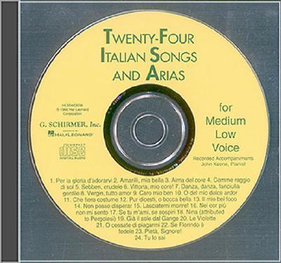 Cover: 9780793581030 | 24 Italian Songs &amp; Arias- CD | Various | Vocal Collection | CD | 1997