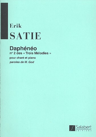 Cover: 9790048049925 | Dapheneo Chant-Piano | Erik Satie | Partitur | 1984