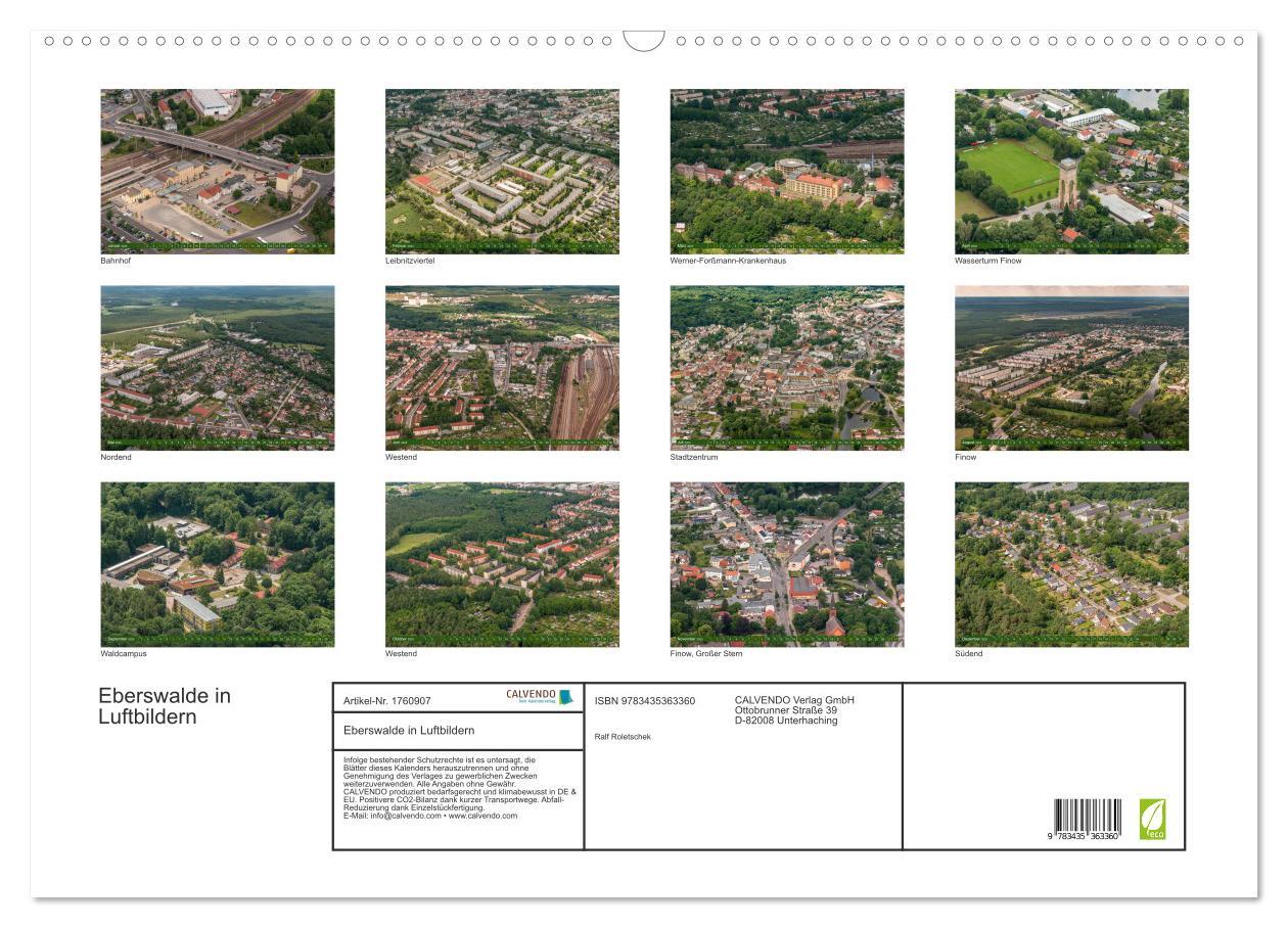 Bild: 9783435363360 | Eberswalde in Luftbildern (Wandkalender 2025 DIN A2 quer), CALVENDO...