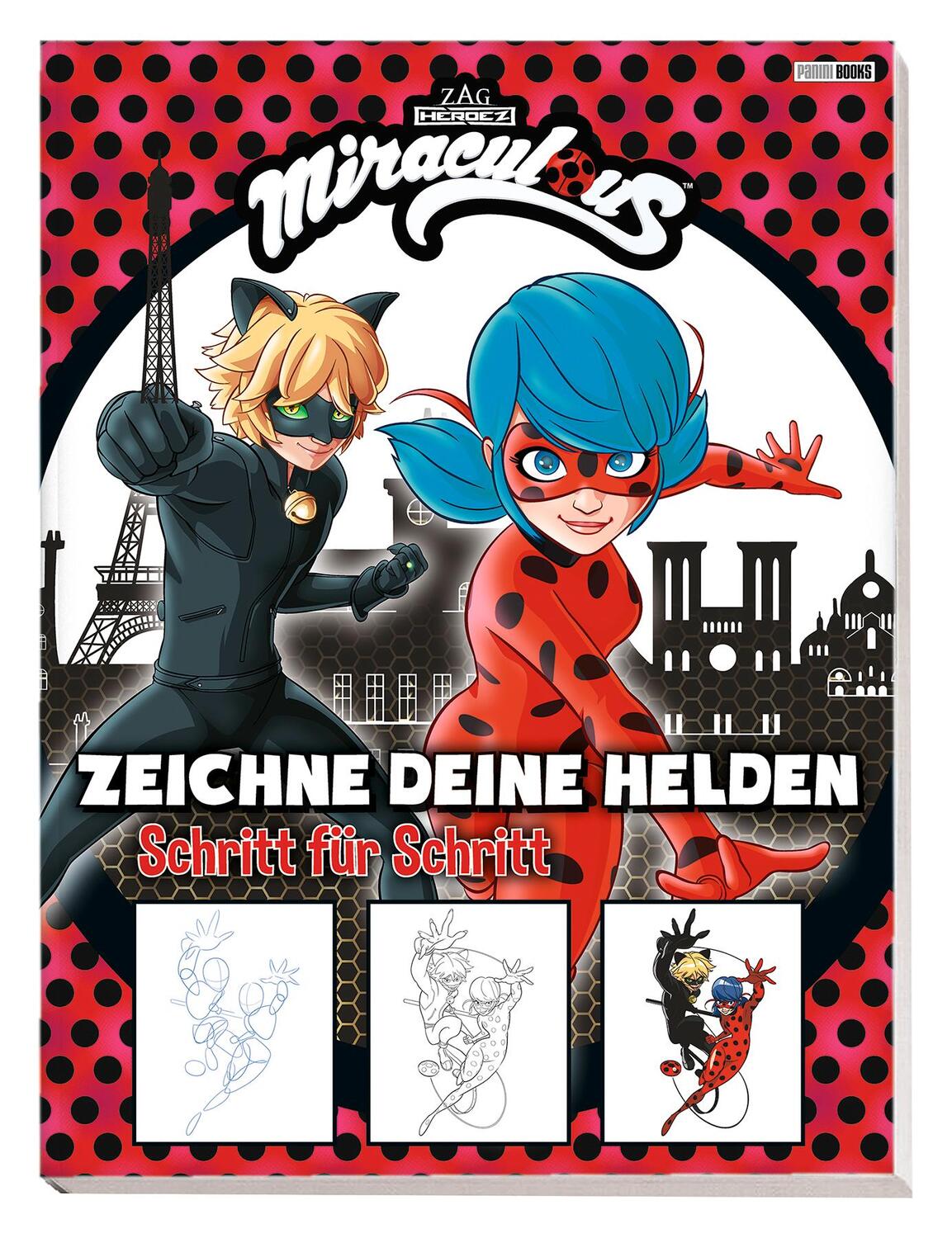 Cover: 9783833239007 | Miraculous: Zeichne deine Helden Schritt für Schritt | Zeichenschule