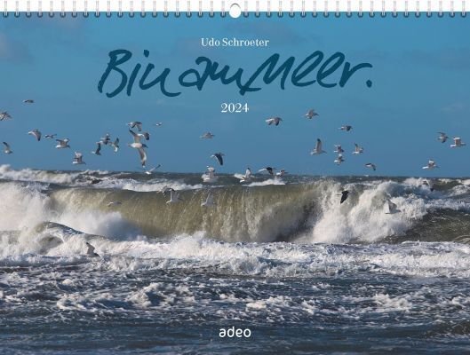 Cover: 9783863343682 | Bin am Meer 2024 - Wandkalender | Udo Schroeter | Kalender | 14 S.