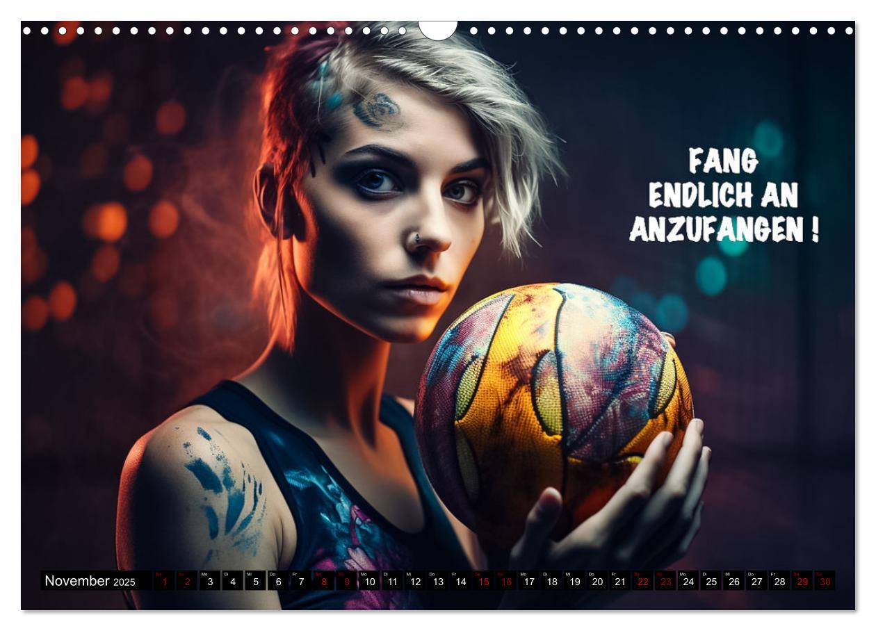 Bild: 9783383904622 | Motivation und Handball (Wandkalender 2025 DIN A3 quer), CALVENDO...