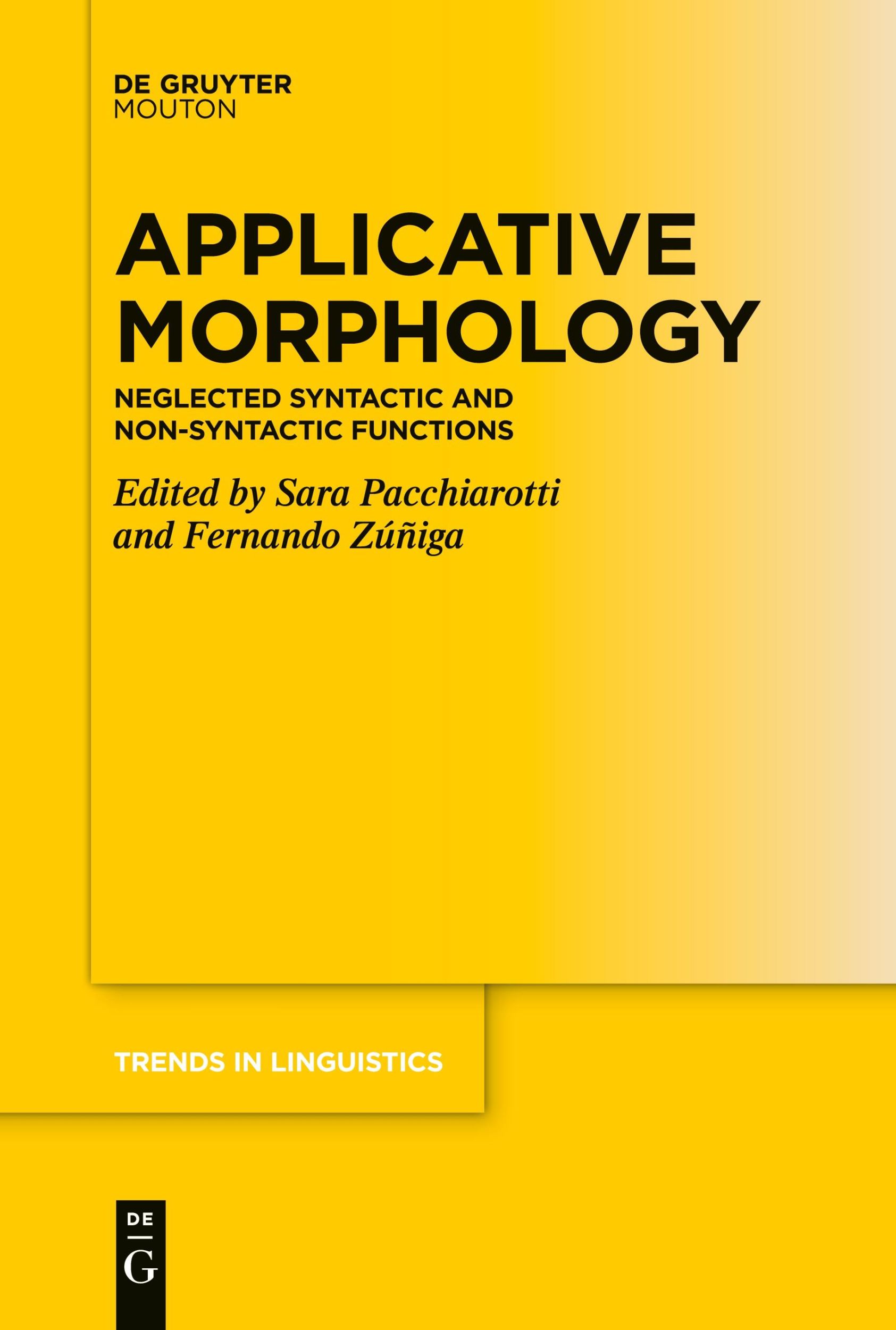 Cover: 9783111631783 | Applicative Morphology | Fernando Zuniga (u. a.) | Taschenbuch | VI