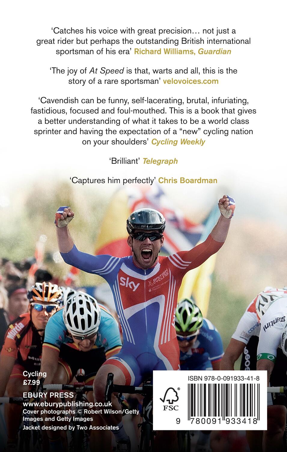 Rückseite: 9780091933418 | At Speed | Mark Cavendish | Taschenbuch | Englisch | 2014