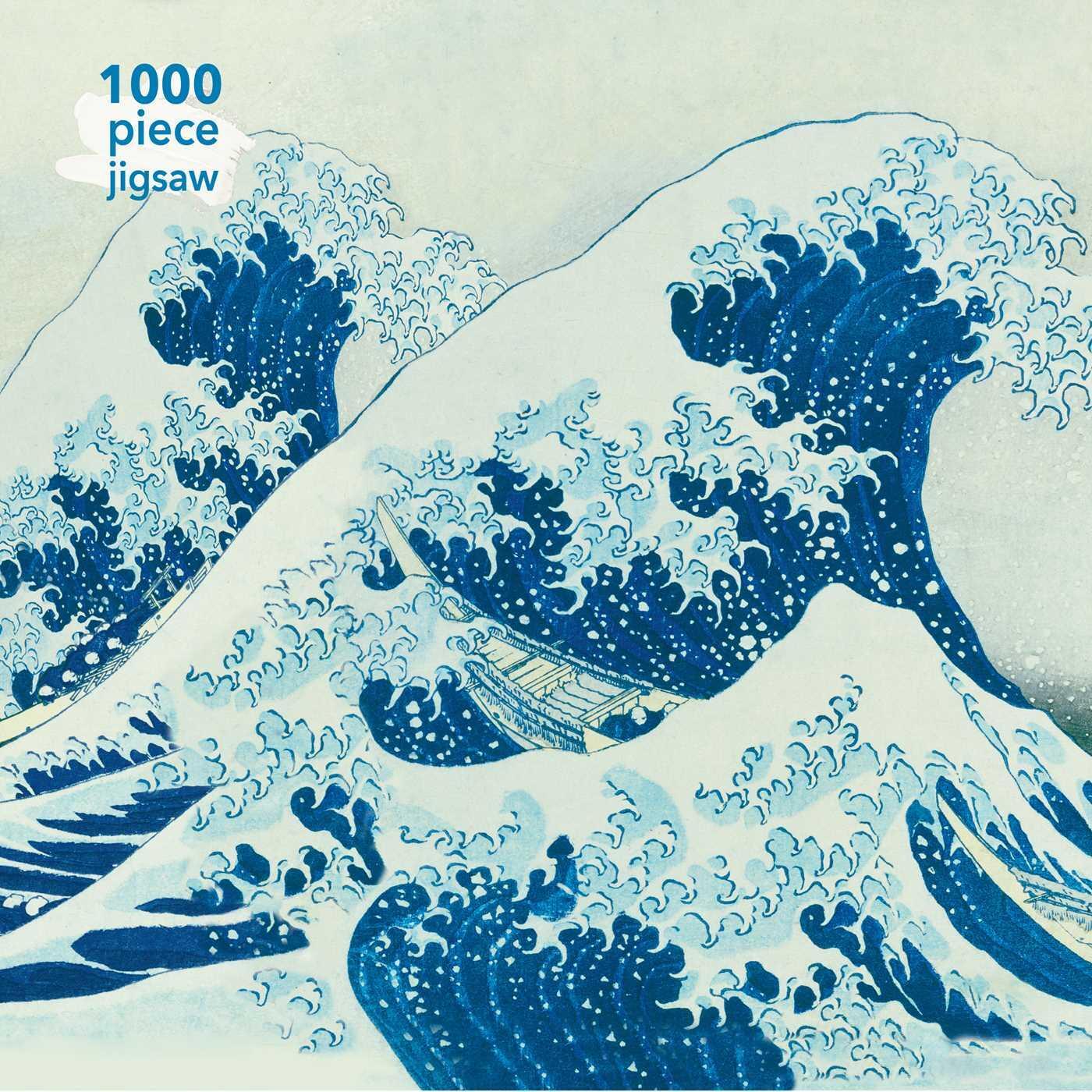 Cover: 9781787556034 | Adult Jigsaw Puzzle Hokusai: The Great Wave | Flame Tree Publishing